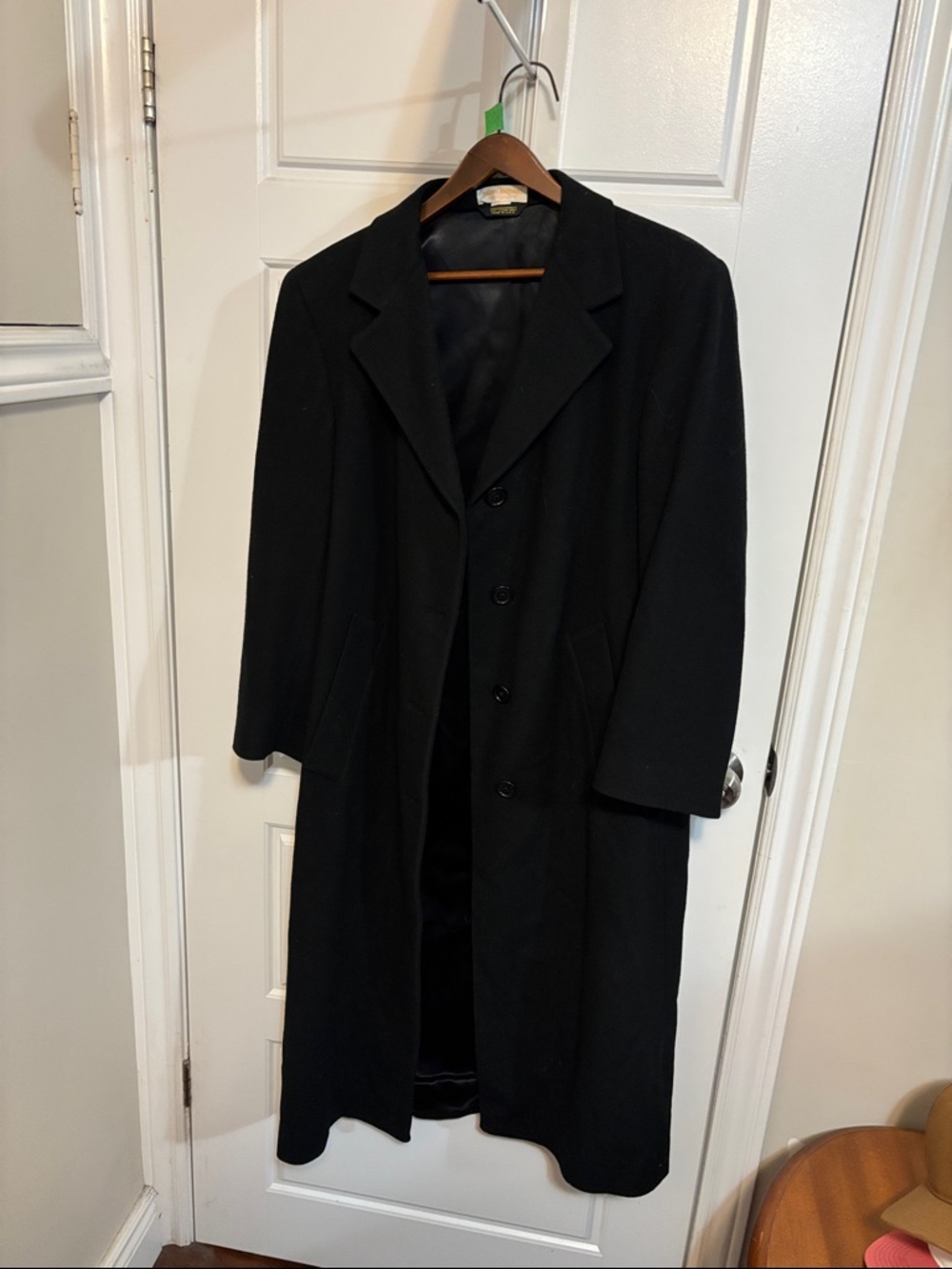 Classic Black Overcoat Brooks Brothers made in USA - size 10p